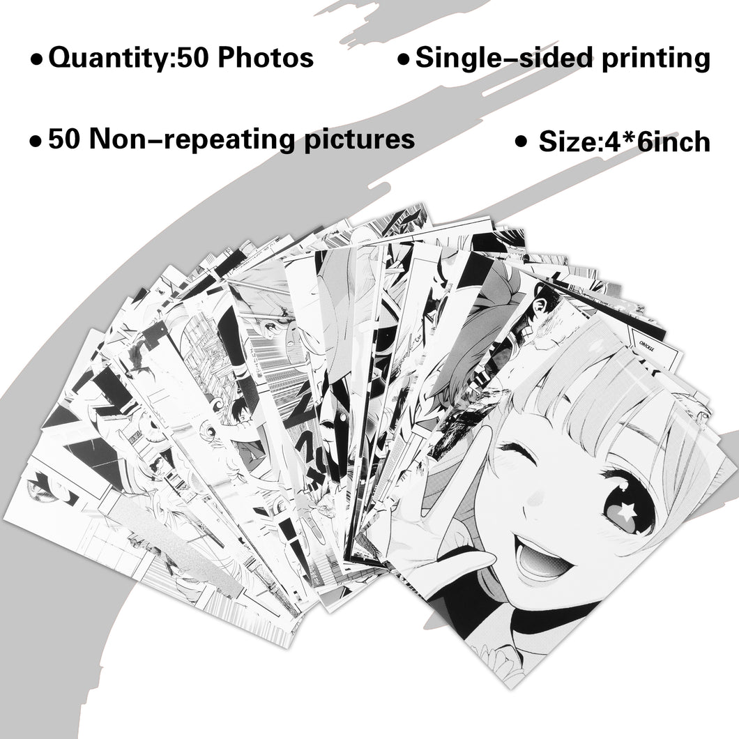 TICIAGA 50PCS Anime Panel Aesthetic Pictures Wall Collage Kit